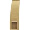Ekena Millwork 5-inch W x 14-inch D x 18-inch H Lafayette Rough Cedar Woodgrain TimberThane Knee Brace, Primed BRCUR05X14X18LFTRCPR - alternate 4